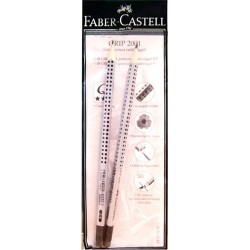 Grafitirón Faber-Castell Grip 2001 radíros grafit csomag: 2 db ceruza