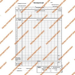 Takarmányozási napló 50x2 lapos tömb 295x410 mm