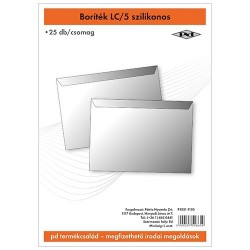 Boríték pd LC/5 szilikonos 162x229 mm 25 db/csomag