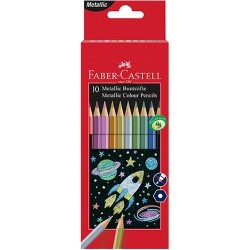 Színes ceruza Faber-Castell 10 db-os klt. metál színek