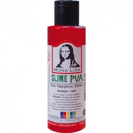 Kreatív ragasztó Mona Lisa Slime 70 ml, piros