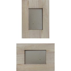 Kreatív fa üveges képkeret 25 x 18 x 1,2 cm, 10 x 15 cm-es képnek
