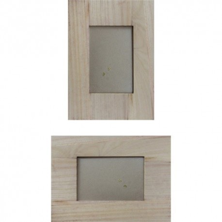 Kreatív fa üveges képkeret 25 x 18 x 1,2 cm, 10 x 15 cm-es képnek