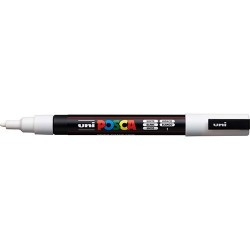 Marker Uni dekor Posca PC-3M Fehér 0,9-1,3 mm