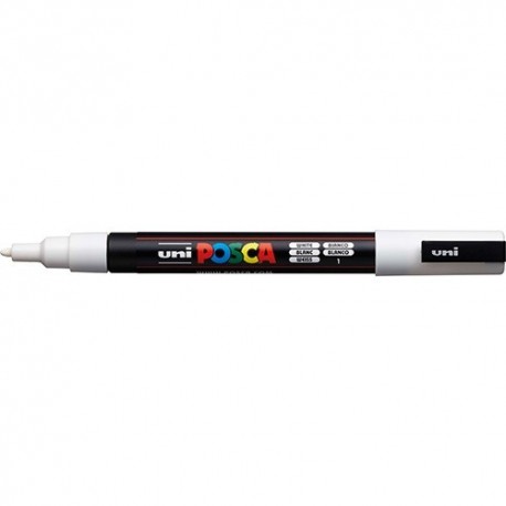 Marker Uni dekor Posca PC-3M Fehér 0,9-1,3 mm