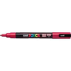 Marker Uni dekor Posca PC-3M Sötét piros 0,9-1,3 mm