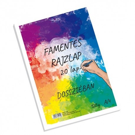 Rajzlap famentes pd A/4 120 g 20 lap 20 lap/dosszié