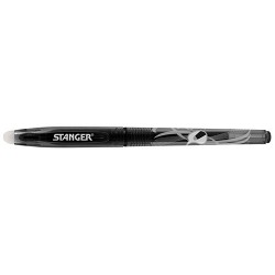 Zselés toll Stanger radírozható 0,7 mm Softgrip fekete