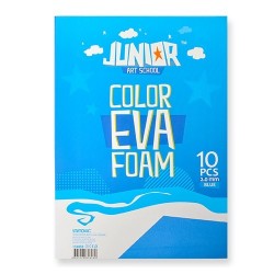 Kreatív Junior dekor gumilap A/4, kék, 10 db/csomag