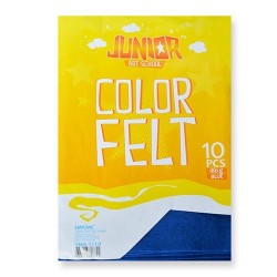 Kreatív Junior filc lapok A/4, kék, 10 db/csomag