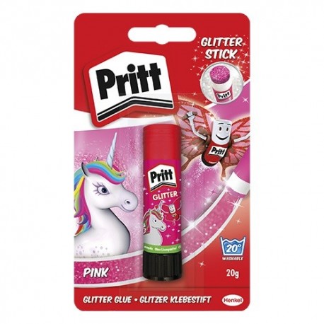 Ragasztóstift Pritt bliszteres unikornis pink csillámos 20 g