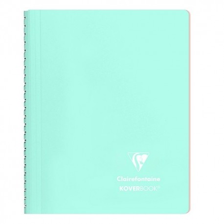 Spirálfüzet Clairefontaine Koverbook Blush A/5 80 lapos PP borítású vonalas menta