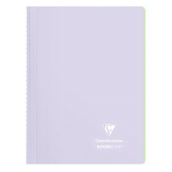 Spirálfüzet Clairefontaine Koverbook Blush A/4 80 lapos PP borítású vonalas lila