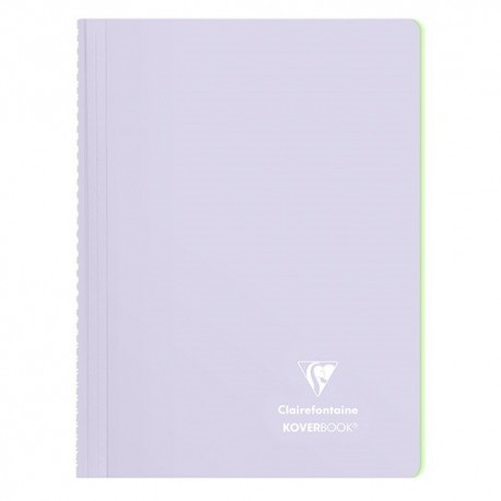 Spirálfüzet Clairefontaine Koverbook Blush A/4 80 lapos PP borítású vonalas lila