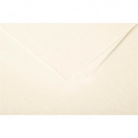 Boríték Clairefontaine Pollen 9x14 cm szilikonos krémszínű