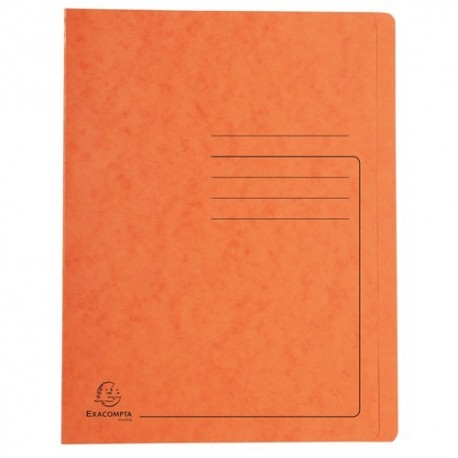 Gyorsfűző papír Exacompta A/4 prespán 355g narancssárga