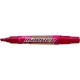 Marker Zebra permanent 5.0 mm vágott hegyű piros
