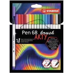 Ecsetfilc Stabilo Pen 68 brush Arty 18 db-os klt.