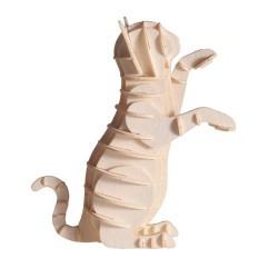 3D papírmodell Fridolin Fehér macska