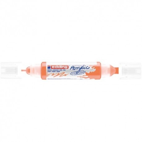 Akril marker Edding 5400 3D Double Liner (2-3 mm/5-10 mm) kétvégű Neon Orange