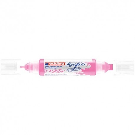 Akril marker Edding 5400 3D Double Liner (2-3 mm/5-10 mm) kétvégű Neon Pink