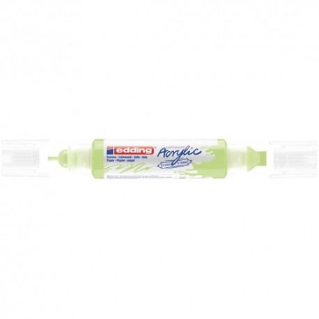 Akril marker Edding 5400 3D Double Liner (2-3 mm/5-10 mm) kétvégű Pastel Green