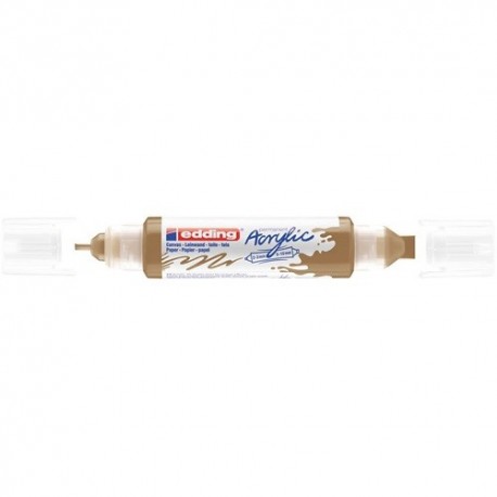 Akril marker Edding 5400 3D Double Liner (2-3 mm/5-10 mm) kétvégű Rich Gold