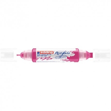 Akril marker Edding 5400 3D Double Liner (2-3 mm/5-10 mm) kétvégű Telemagenta