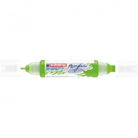 Akril marker Edding 5400 3D Double Liner (2-3 mm/5-10 mm) kétvégű Yellow Green