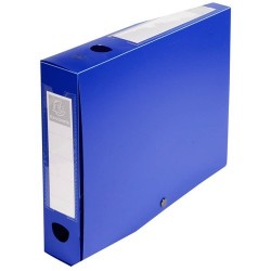 Füzetbox PP Exacompta Opaque A/4 60 mm gerinccel patentos kék