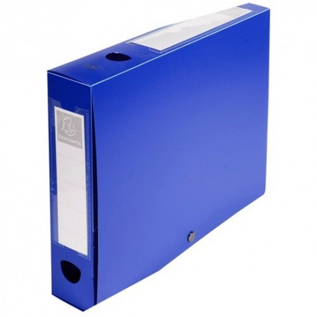 Füzetbox PP Exacompta Opaque A/4 60 mm gerinccel patentos kék