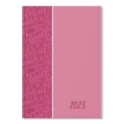 Határidőnapló Period Intensive A/5 napi pink lakk papír 2023