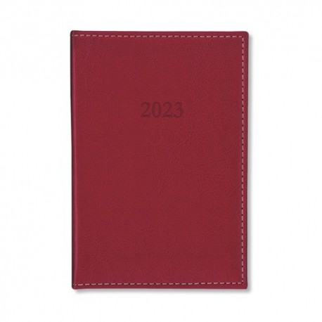 Határidőnapló Period Chamois B/5 heti körbev. bordó 2023