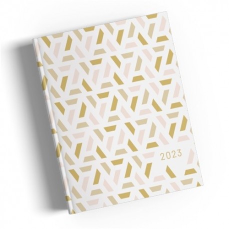 Határidőnapló Period DELUXE B/5 heti White&Gold papír 2023