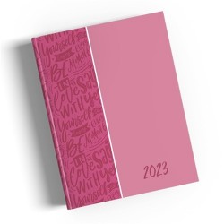 Határidőnapló Period Intensive B/6 heti pink lakk papír 2023