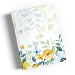 Határidőnapló Period Flowers B/6 heti White papír 2023