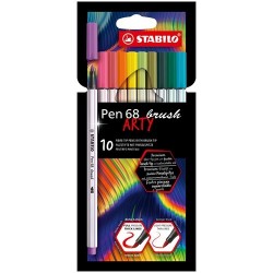 Ecsetfilc Stabilo Pen 68 brush 10 db-os klt. ARTY 568/10-21-20
