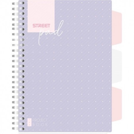 Spirálfüzet Street Pad Colorful Edition A/5 100 lapos vonalas, lila