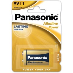 Tartós elem Panasonic Alkaline Power 9V blokk alkáli