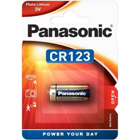Fotóelem Panasonic CR123A lítium 1 db-os