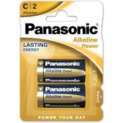 Tartós elem Panasonic Alkaline Power C 1.5V alkáli 2 db-os