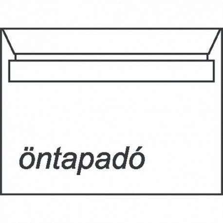 Boríték LC/6 öntapadós bélésnyomott