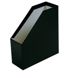 Iratpapucs karton merev falú pd A/4 9 cm gerinccel fóliás fekete