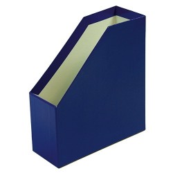 Iratpapucs karton merev falú pd A/4 9 cm gerinccel fóliás kék