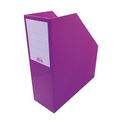 Iratpapucs karton merev falú pd A/4 9 cm gerinccel fóliás lila