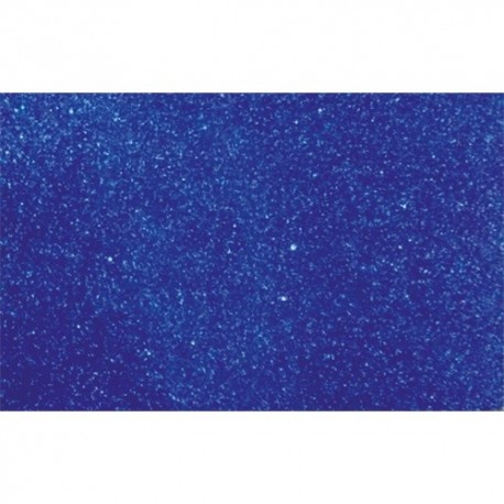 Kreatív dekorgumilap öntapadós 20x30 cm 2 mm glitteres kék