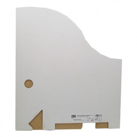 Iratpapucs karton összehajtható A/4 8 cm gerinccel fehér
