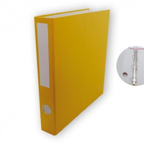 Gyűrűs könyv PD A/4 4 gyűrűs 45 mm gerinccel sárga