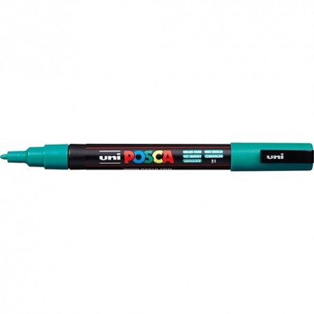 Marker Uni dekor Posca PC-3M Smaragd zöld 0,9-1,3 mm