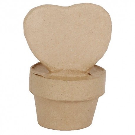 Kreatív decoupage tárgy Clairefontaine Décopatch mini szívecske növény